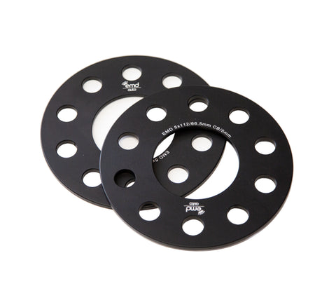 EMD Auto 5mm Wheel Spacer Pair - 5x112 66.5 Center Bore
