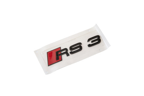 OEM Audi 8V / 8Y RS3 Rear Trunk Emblem (Black) 8V0 853 740 T94