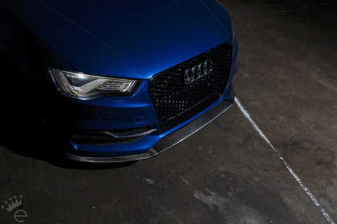 PURE Carbon Fiber Front Lip Splitter / Spoiler For Audi A3 / S3 8V (Pr –  EMD Auto