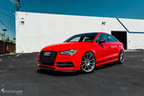 PURE Carbon Fiber Front Lip Splitter / Spoiler For Audi A3 / S3 8V (Pre-Facelift)