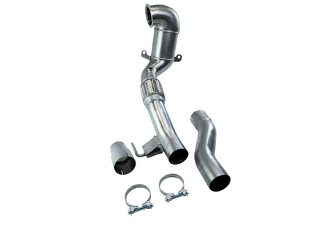 Bull-X MK7 GTI/Golf R/ 8V A3/S3 "EGO-X" Cast 200-Cell Catted Downpipe