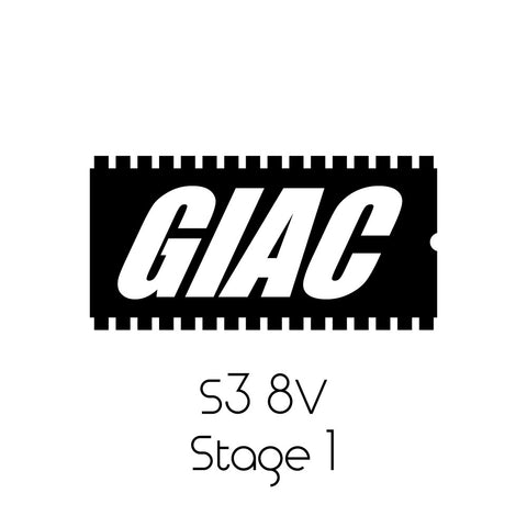 Audi S3 8V GIAC Stage 1 Peformance ECU Software Upgrade