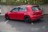 Lowered Mk7 Volkswagen Gti on eMMOTION suspension lowering springs.