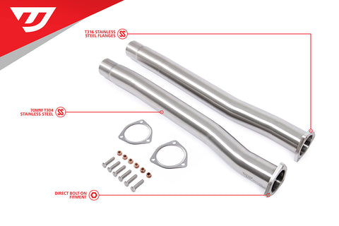UNITRONIC MIDPIPES FOR 8Y RS3, 8V.2 RS3 AND 8S TTRS